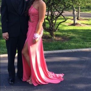 Pink prom dress